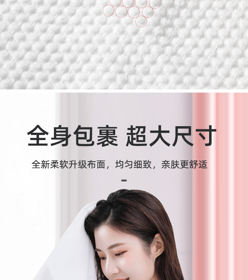 【中国直邮】尚官 压缩浴巾 70*140cm 4条装 一次性 纯棉加厚 加大洗脸巾