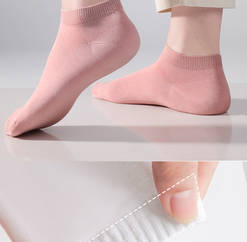 尚官 一次性袜子 莫兰迪色女士中筒 5双 高弹透气 柔软舒适 冬季免洗