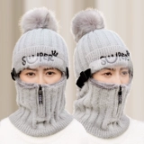 Tide, демисезонная удерживающая тепло трикотажная шерстяная зимняя милая ветрозащитная шапка, в корейском стиле