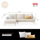 Nhẹ sang trọng sofa nhỏ căn hộ phòng khách góc kết hợp đơn giản có thể tháo rời và có thể giặt hiện đại đôi ba sofa vải Bắc Âu - Ghế sô pha