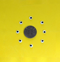 [Движение глаза] 6 мм с задним клеем (100 вход)