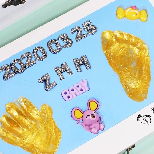 Детские отпечатки рук и ног, чернильная подушечка для новорожденных, хваталка для младенца для молочных зубов, сувенир, подарок на день рождения