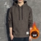 Áo len nam trùm đầu cộng với nhung thủy triều thương hiệu Áo hoodie Nhật Bản cho bé trai trùm đầu áo len nam mùa thu và mùa đông
