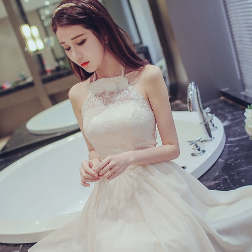 Короткое летнее платье подружки невесты, для подружки невесты, цвета шампанского