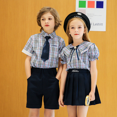детская форма 幼儿园园服夏季装儿童班服合唱服韩版学院风毕业服小学生校服套装