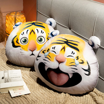 Cute tiger head to blame for sleeping with pillows headbed cushions for cars leaning on pillows sofa Living room Bedrooms for mens dormitories