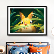 Occasional cross embroidered 2022 new line embroidered little fresh animal cartoon rabbit living room bedroom handown embroideries