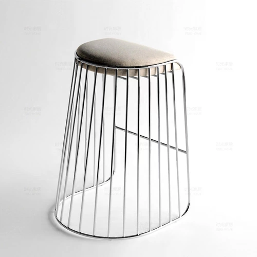 Nordic Bar Stool Bar Wine Стул Красный Золотой Стул Ins Simple Stail Cleam Creative Terrace Make -Up Stool Bar Стул