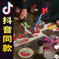 Loopin Louie drinking toy spinning plane game toy table tremble sound drinking cheer toy creative