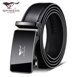 Septwolves, ремень, трендовая пряжка, модные кожаные штаны, из натуральной кожи, в корейском стиле, простой и элегантный дизайн