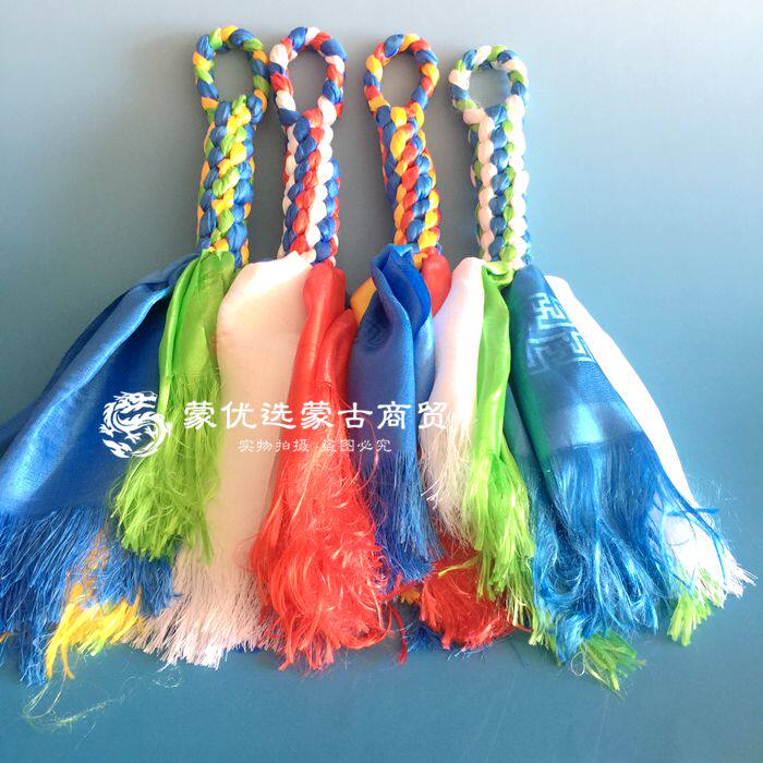 Hada knot tricolor Hada weave auspicious knot Inner Mongolia handicraft 5 yurts decorated Hada knot