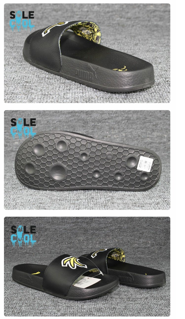 Hummer / Puma x Minion Leadcat Jr Xiao Huangren Beach Dép nữ giản dị 365085-01 - Dép thể thao dép yeezy