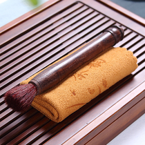 Haopin log pot pen Kung Fu tea set Tea tray brush does not lose hair Tea brush sweep tea pen pot brush large pen