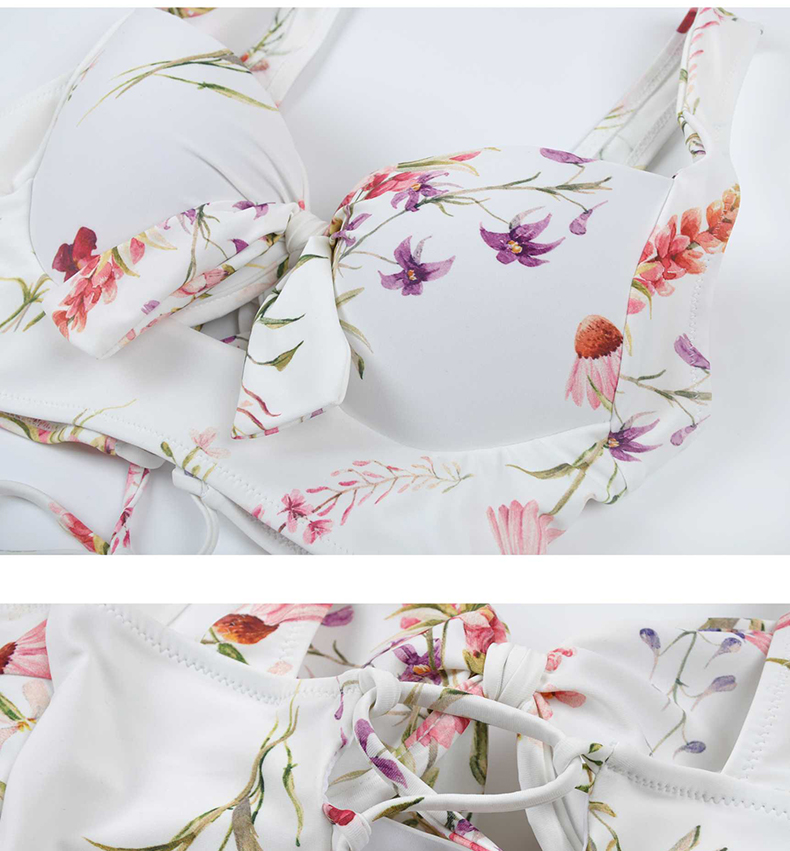 Extravagant 2019 áo tắm mới ngực nhỏ tụ tập backless bikini nữ ba mảnh chống nắng đi biển - Bikinis đồ bơi nữ dạng quần váy