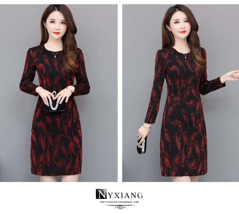 Trung niên và mẹ già mùa xuân và mùa thu tiệc cưới rộng rãi - Quần áo của mẹ áo cho người trung tuổi