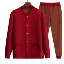 This Life Year Red China Red Thermal Underwear Suit Men Lady Plus Suede Thickened Dad Mom Cardiff Pants