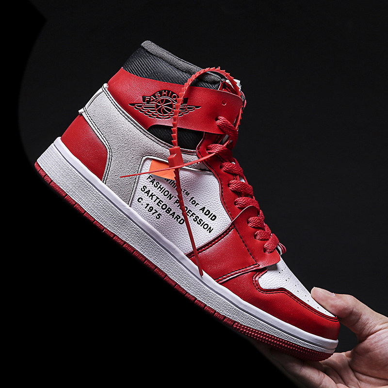 AJ1 men's shoes Air Force One high-top shoes basketball sports ball new aj men's shoes Joe 1 Chicago joint shoes