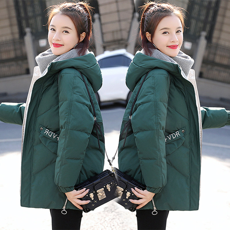 European Standing Winter Clothing Cotton Padded Jacket 2020 New Loose Medium Down Cotton Clothing Little Sub Cotton Clot Jacket Woman