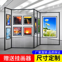 Octagonal display rack Calligraphy and painting works exhibition board School unit company activity promotion calligraphy and photography exhibition exhibition rack