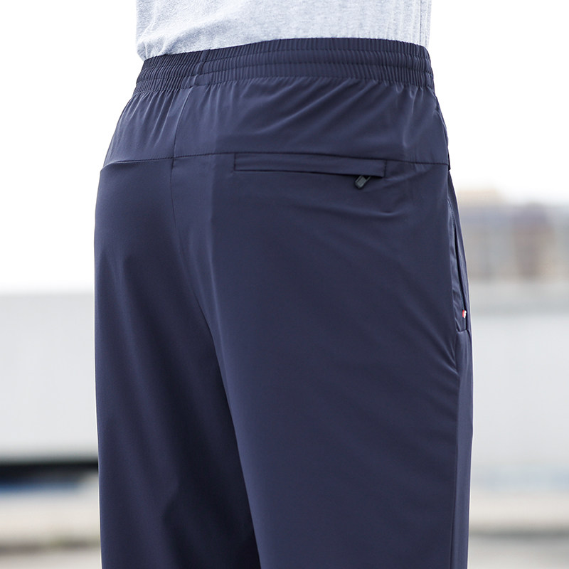 Speed Dry Sports Pants Male spring Summer style Loose Large Size size Fat Daddy Long pants for older people casual men's pants