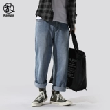 Брендовые штаны, трендовые джинсы, свободный прямой крой