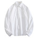 Dk uniform white shirt male student college style Japanese style loose white shirt basic long-sleeved outer wear couple shirt