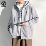 Tide, зимняя однотонная толстовка, куртка с капюшоном, 2025 года, оверсайз