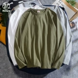 Tide, хлопковый базовый приятный телу трендовый весенний лонгслив для отдыха, оверсайз