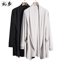 Mùa xuân Mới Cardigan Nam Hàn Quốc Slim Dài Tay Áo Thanh Niên Màu Rắn Mỏng Casual Trượt Knit Jacket thời trang nam