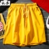 Hươu với cùng một đoạn quần short thể dục nam và nữ quần thể thao giản dị mùa hè lỏng lẻo năm quần màu xám rộng chân bãi biển quần kaki nam Quần short