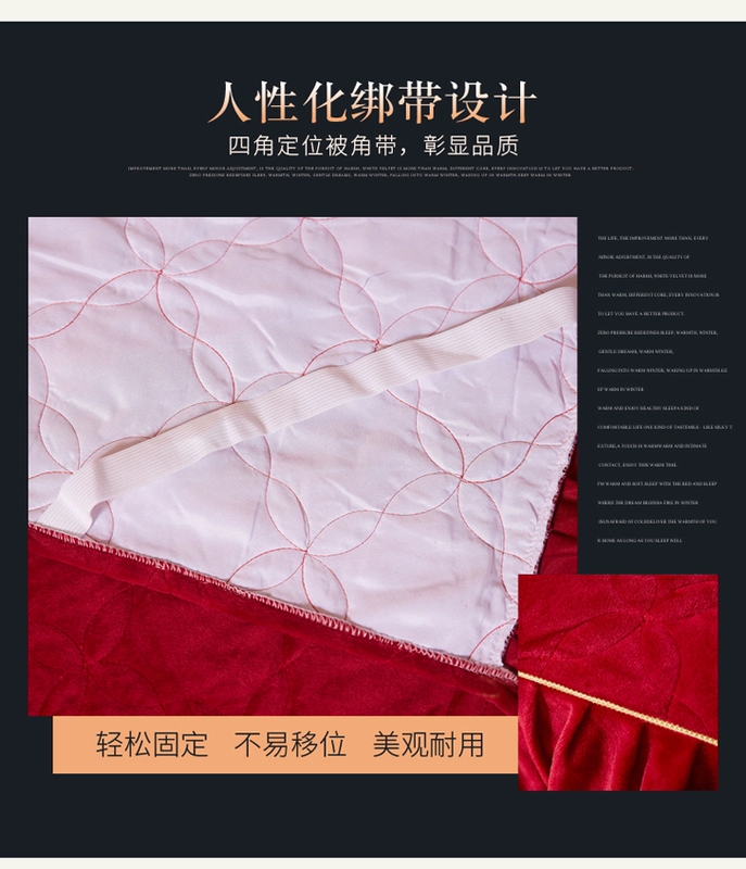 Yu Xuân pha lê châu Âu nhung bông giường váy dày nhung bedspread Leisifalai ren ngắn trải giường sang trọng để giữ ấm - Váy Petti váy giường đẹp	