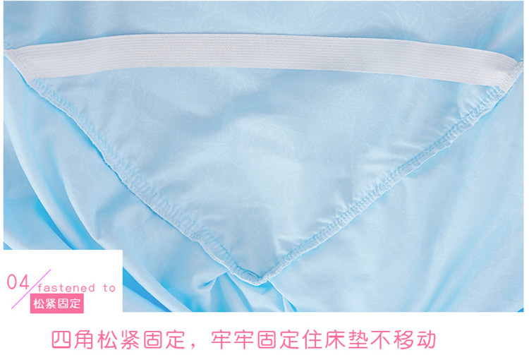 羽 Váy ren công chúa Hàn Quốc công chúa trải giường đơn mảnh 1,8 m màu rắn tấm lót giường trampoline ga giường viền ren