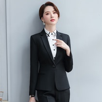 Professional winter suit three-piece suit womens 2019 new thick Korean version of formal fashion slim temperament formal suit