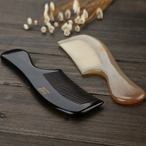 Рога Combs Natural Подлинная большая массажная расческа, расчесывая большую расчесывание дома с большим уходом за очисткой зубов, посвященные девочкам