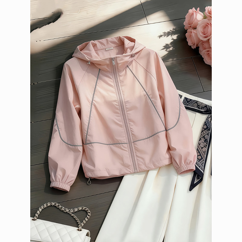 Hooded Sun Protection Clothing for Women, New Summer 2026 Hot Style, Korean Style, Petite Casual Trendy Thin Sun Protection Jacket Hooded Sun Protection Clothing for Women, New Summer 2026 Hot Style, Korean Style, Petite Casual Trendy Thin Sun Protection Jacket