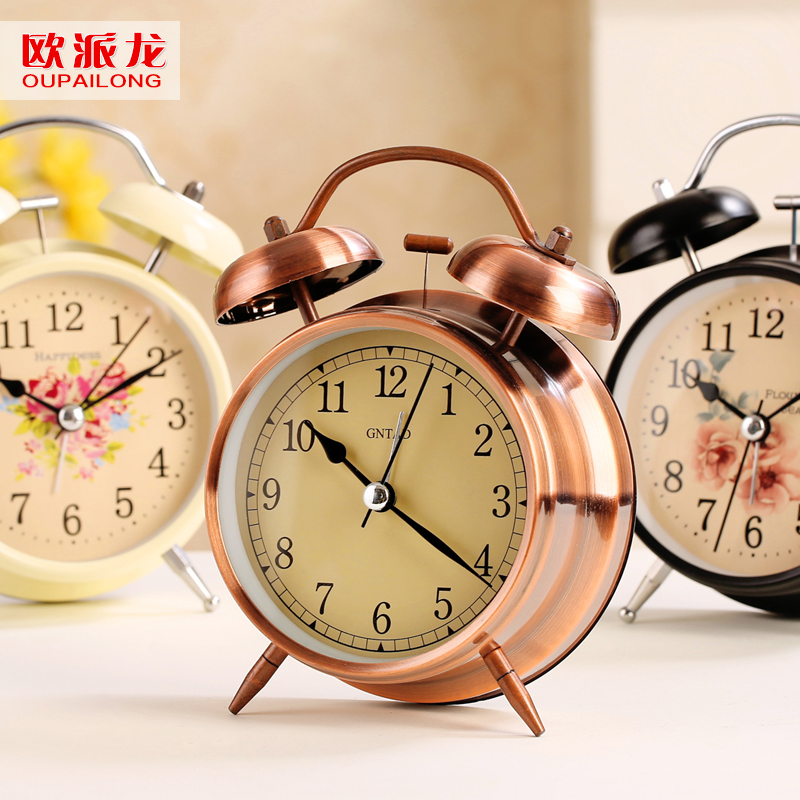 Creative personality bedside alarm clock mute luminous lazy student electronic small alarm cartoon cute