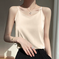 Золото шампанского [v -v -neck тонкий плечевой ремень]