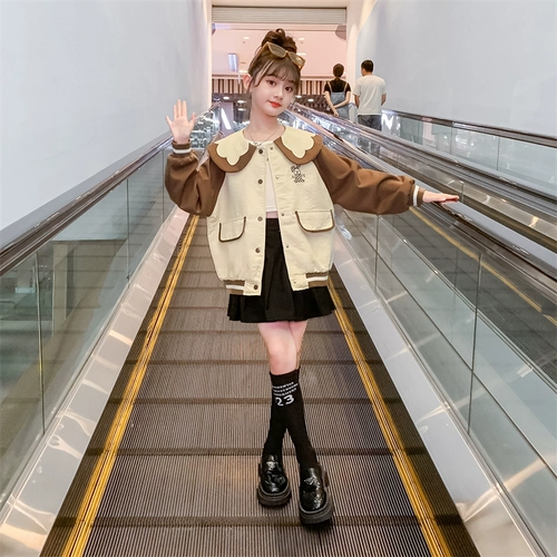 Осенняя детская куртка, кукла, новая коллекция, в западном стиле, в корейском стиле, популярно в интернете, кукольный воротник