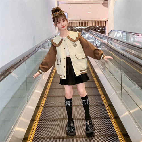 Осенняя детская куртка, кукла, новая коллекция, в западном стиле, в корейском стиле, популярно в интернете, кукольный воротник