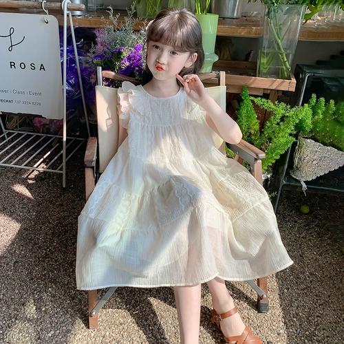 Юбка, летняя одежда, летнее детское платье, хлопковый наряд маленькой принцессы, в западном стиле