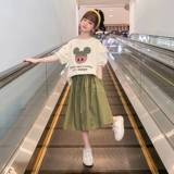 Летнее платье, юбка, летняя одежда, летний комплект, в западном стиле, подходит для подростков, популярно в интернете