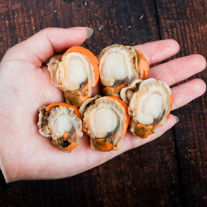 金益康 鲜活冷冻大扇贝肉 1000g 双重优惠折后￥39包邮