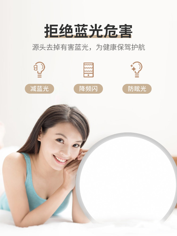 Blue Charm Ultra-Thin Led Ceiling Light, Eye-Protecting, Simple and Modern, Suitable for Kitchen, Balcony, Bedroom, Entryway, Corridor, and Hallway Lighting