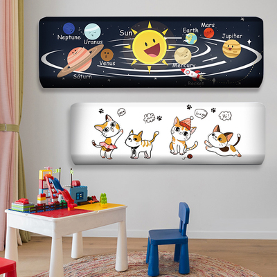 挂机空调罩水墨布艺防尘罩