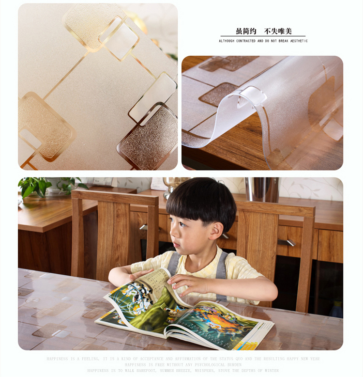 Yun Kou PVC khăn trải bàn dùng một lần không thấm nước chống dầu chống bỏng dày bảng vải tấm mat tinh cà phê thủy tinh mềm - Khăn trải bàn khăn trải bàn hàn quốc