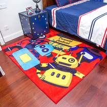 Qiya Nordic tide brand living room coffee table Sofa carpet Bedroom Bedside hip-hop graffiti carpet Childrens floor mat