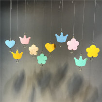 Clothing store ring hanging childrens hanger adhesive hook love steel wire ring hanging hanger childrens clothing display rack