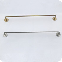 Stainless steel hanging rod steel bar simple display stand clothing store Wall mens and womens hanging clothes plate sample crossbar