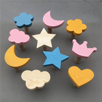 Clothing store adhesive hook star clouds moon wall hanging clothes hook childrens clothing store shelf single hook hanger hanging display stand
