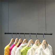 Clothing store display rack retro personality hanger hanging hanger Iron childrens hanging ceiling hanging clothes ring display